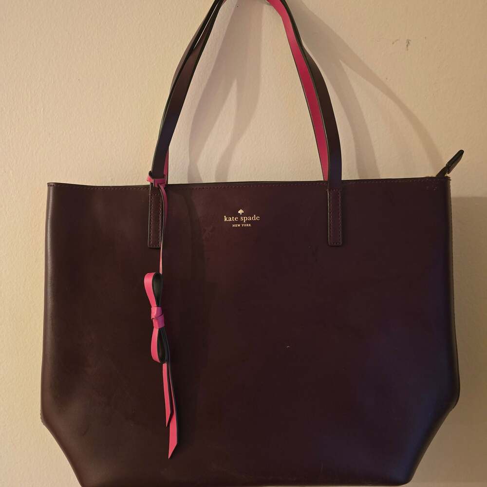 Kate Spade Lawton Way Rose Tote Deep Plum